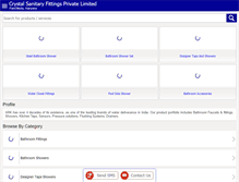 Tablet Screenshot of crystalbathfittings.com